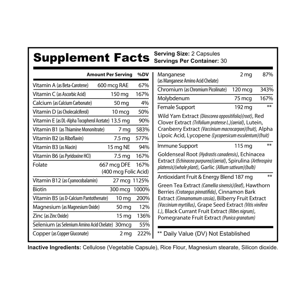 G Skin Multivitamin for Women Supplement (60 Capsules)