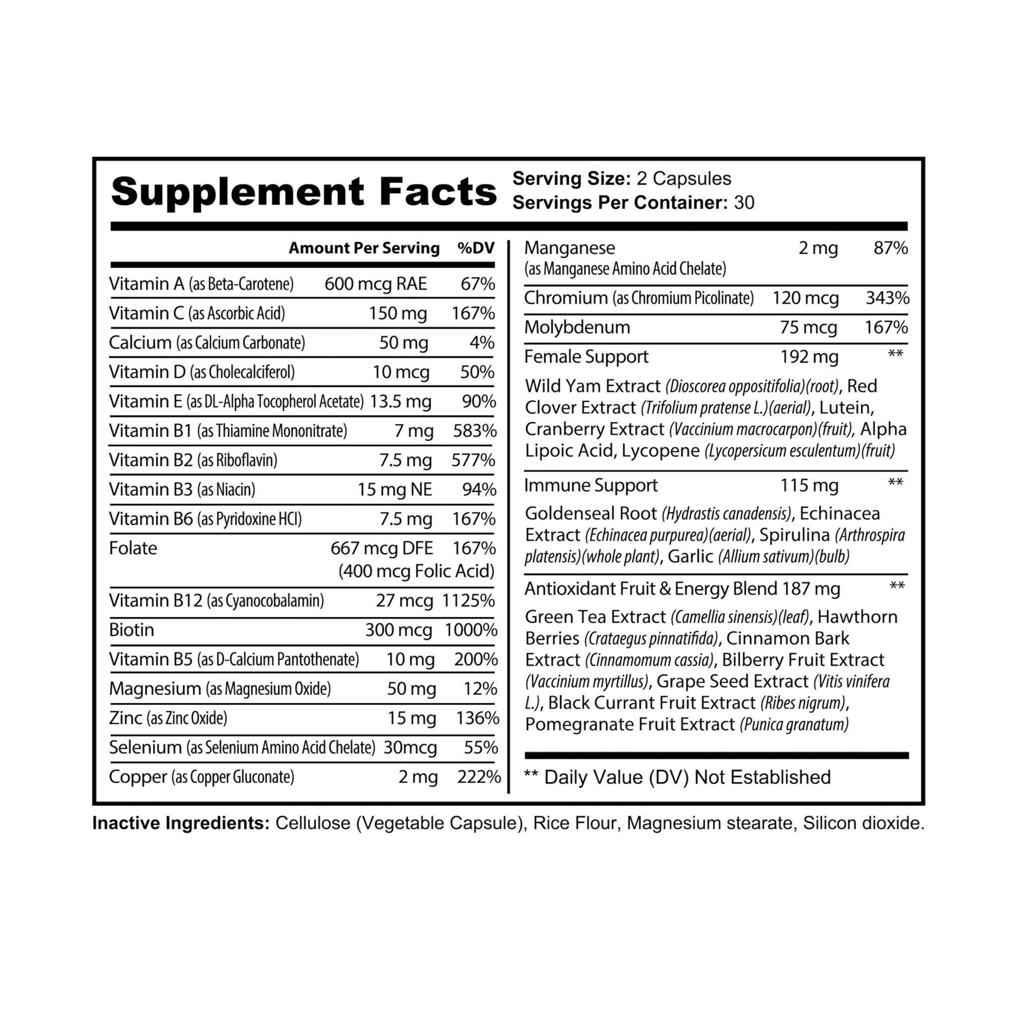 G Skin Multivitamin for Women Supplement (60 Capsules)