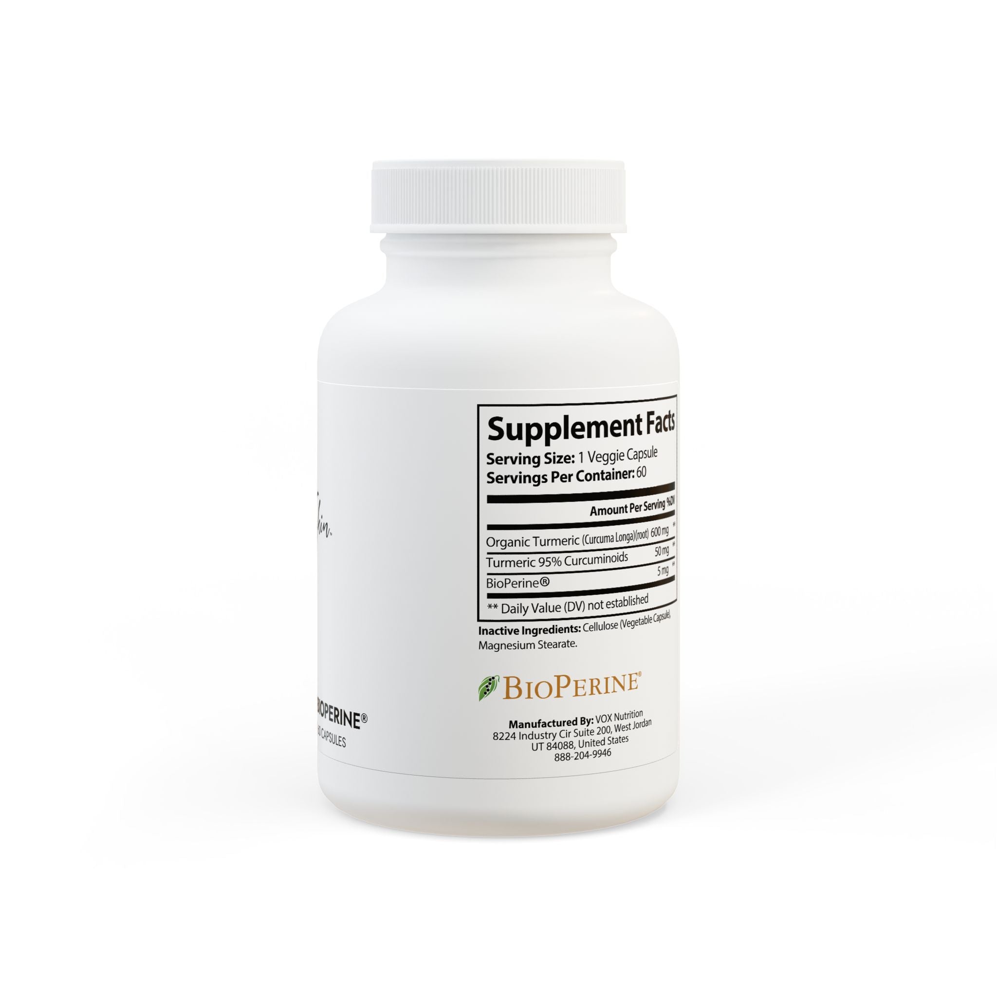 G Skin Turmeric with BioPerine® (Black Pepper Fruit Extract) Supplement (60 Capsules)