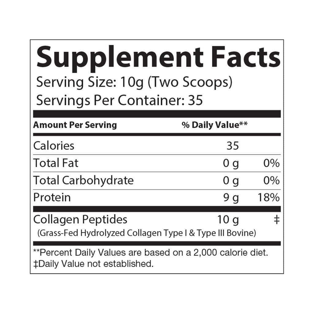 G Skin Collagen Peptides Type I & III Supplement (350g, 12.3oz)