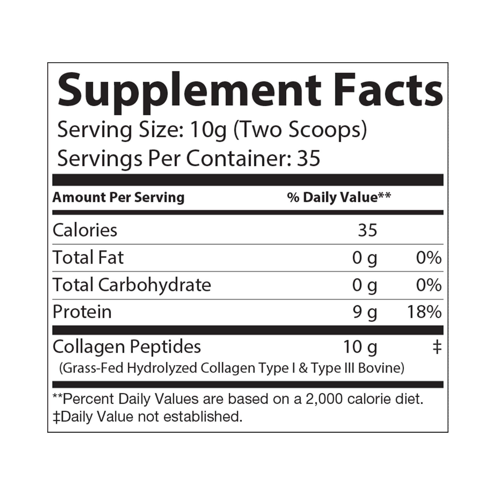 G Skin Collagen Peptides Type I & III Supplement (350g, 12.3oz)