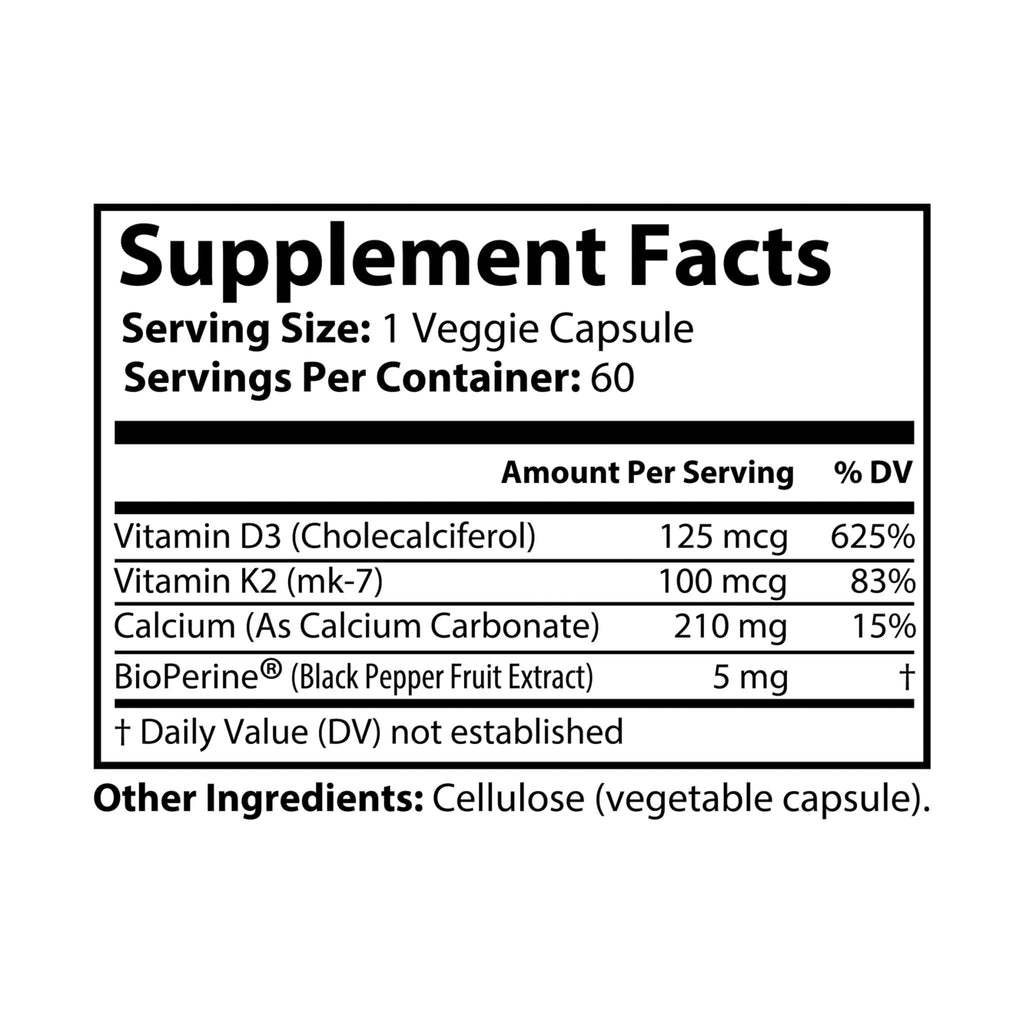 G Skin Vitamin K2 + D3 Supplement (60 Capsules)