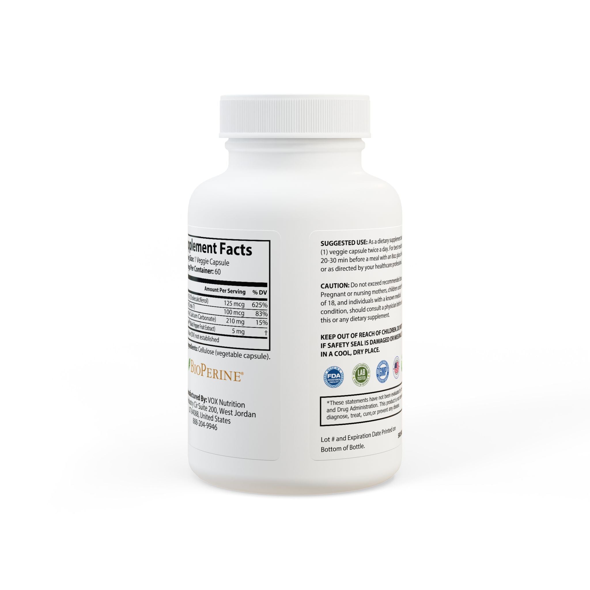G Skin Vitamin K2 + D3 Supplement (60 Capsules)