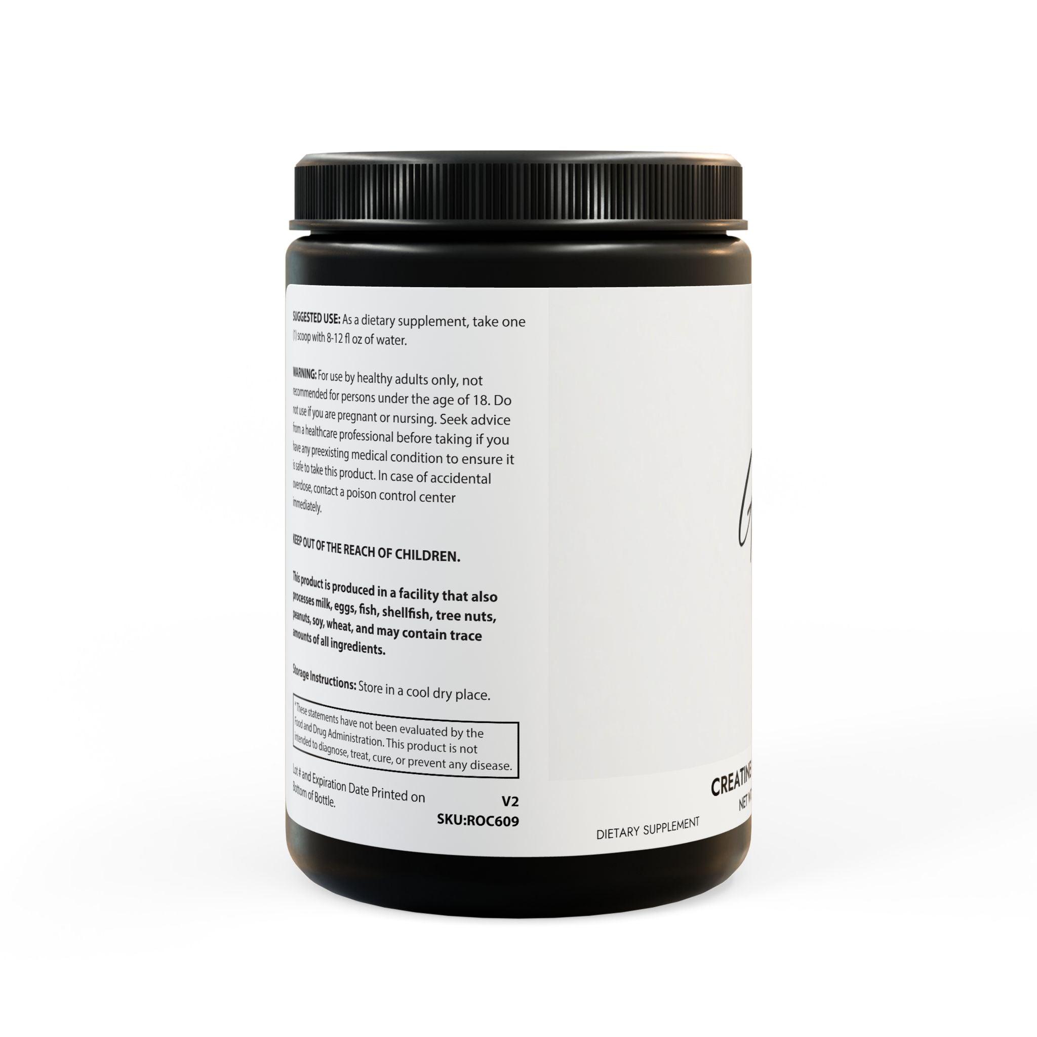 G Skin Creatine Monohydrate Supplement (300g, 10.58oz)