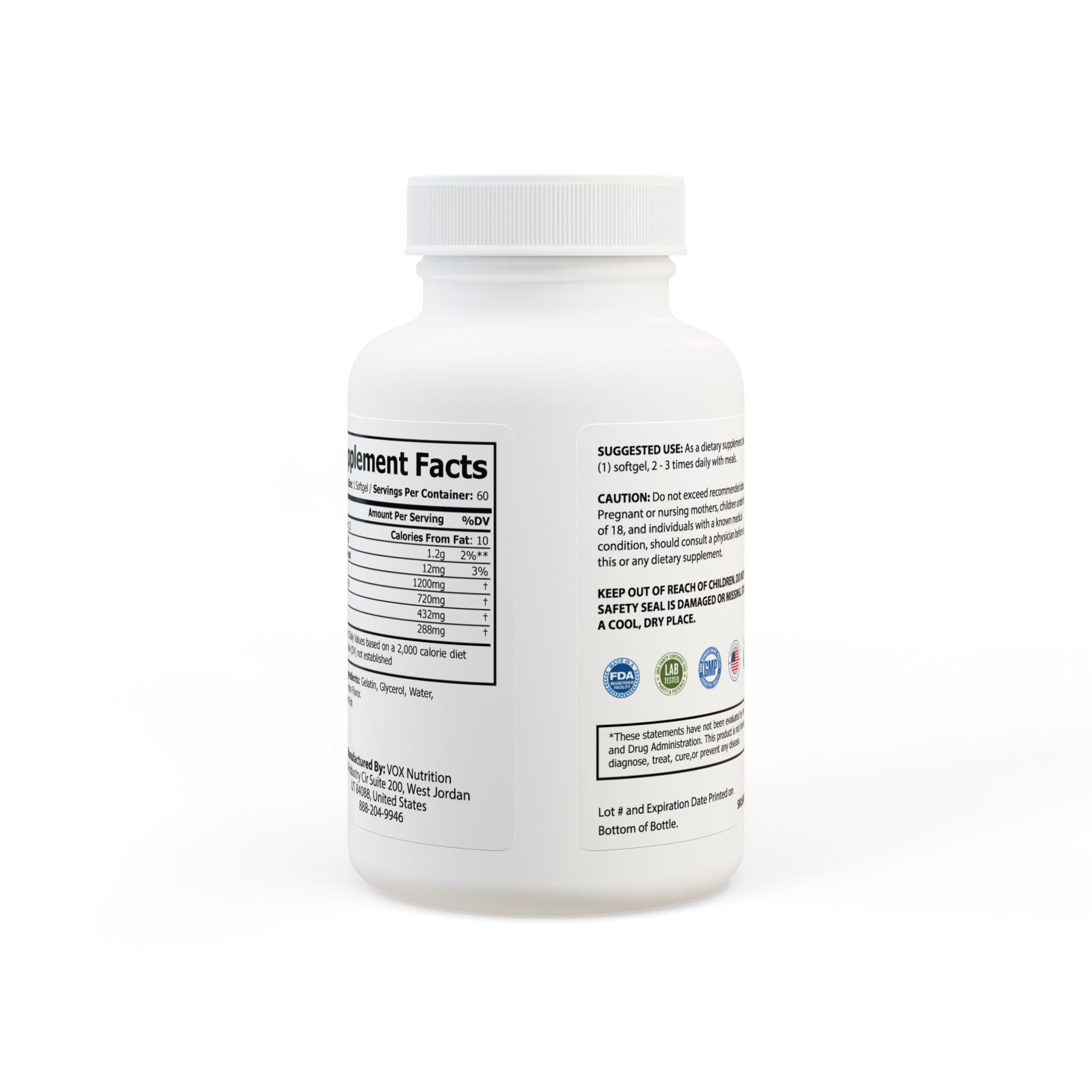 G Skin Omega 3 Fish Oil Supplement (60 Softgels)