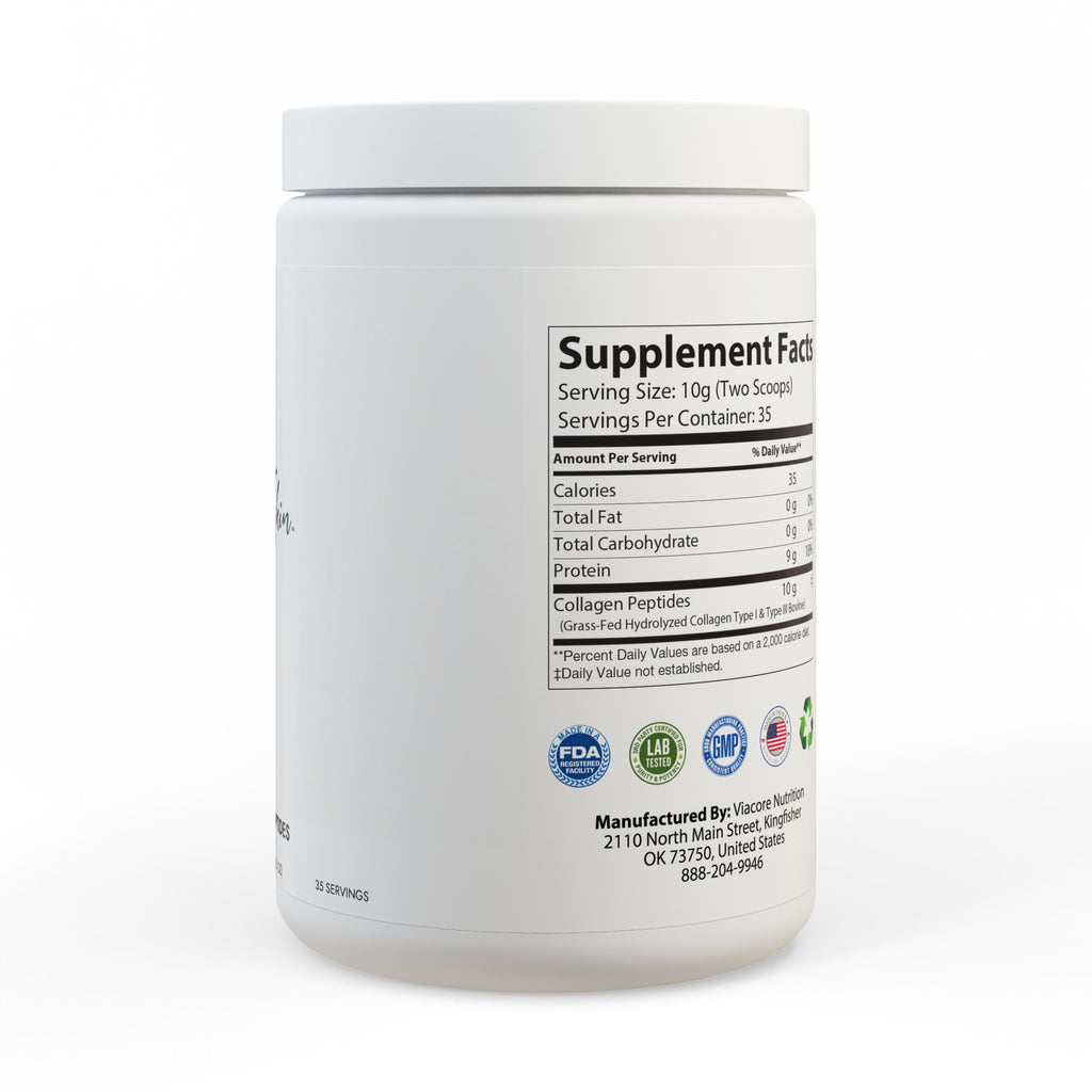 G Skin Collagen Peptides Type I & III Supplement (350g, 12.3oz)