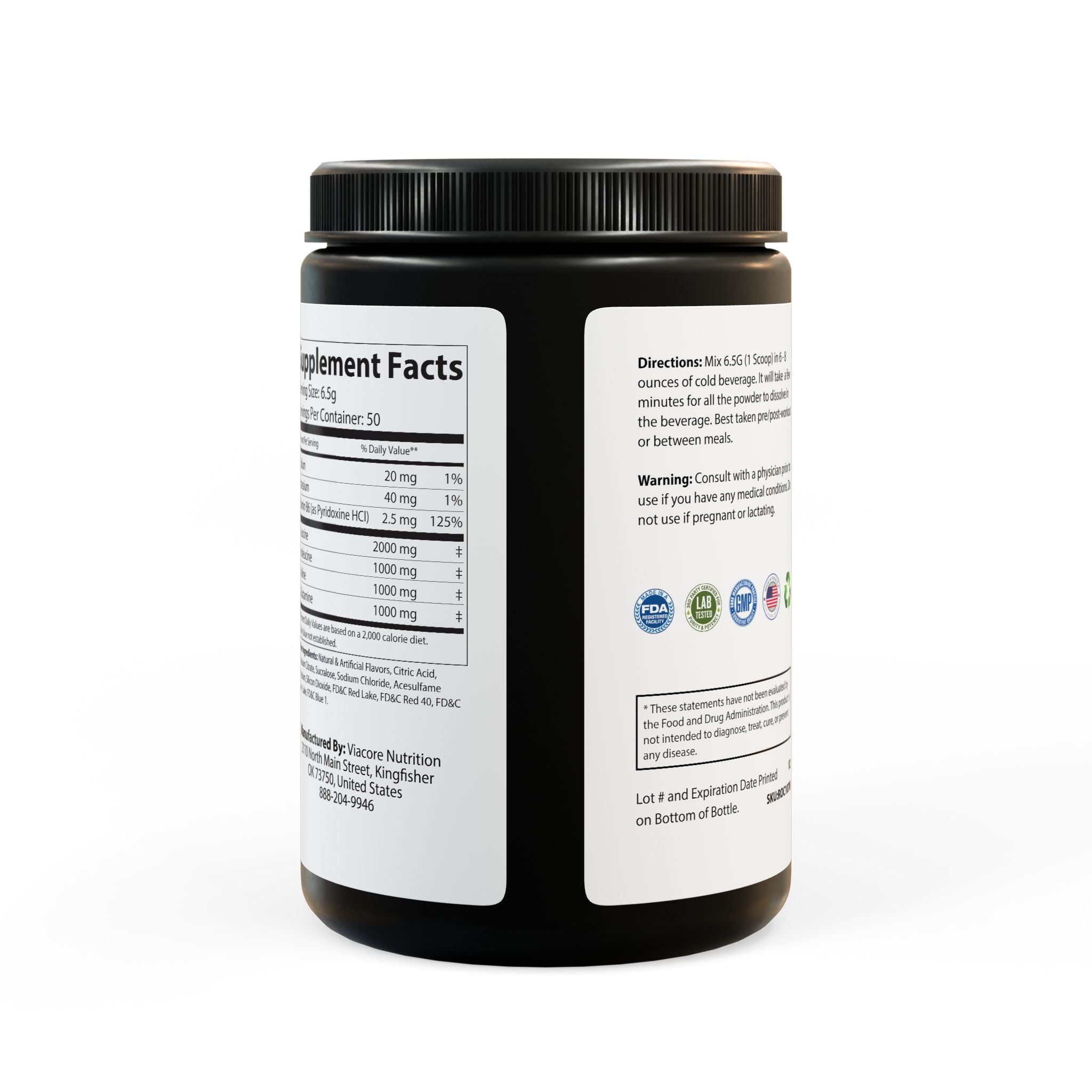 G Skin BCAA Supplement, Grape (325g, 11.46oz, 50 servings)