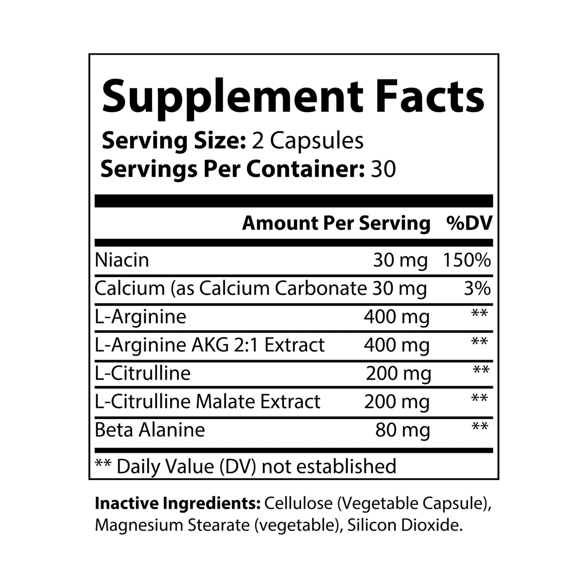 G Skin L-Arginine Supplement (60 Capsules)