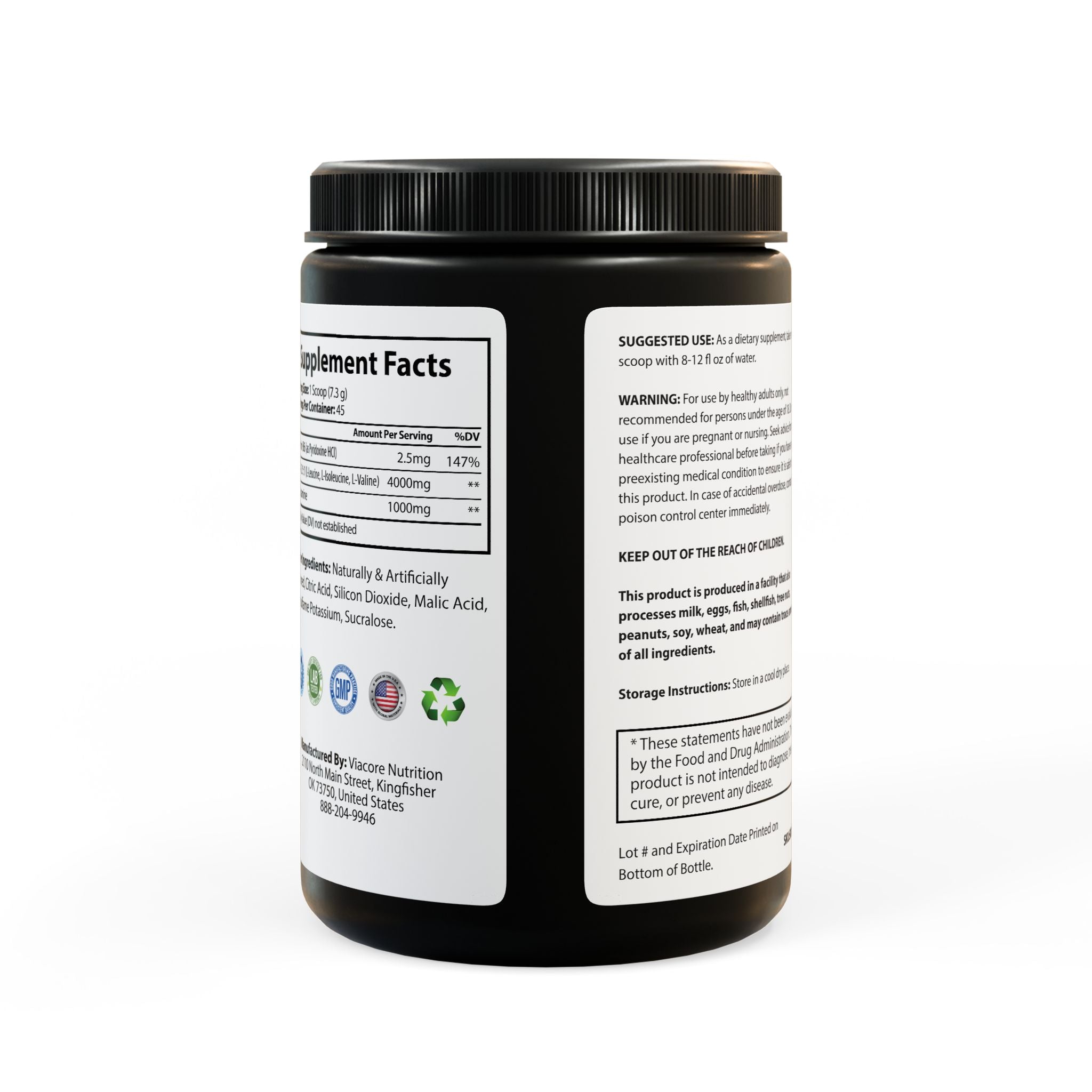 G Skin BCAA Supplement, Watermelon (325g, 11.46oz, 45 servings)