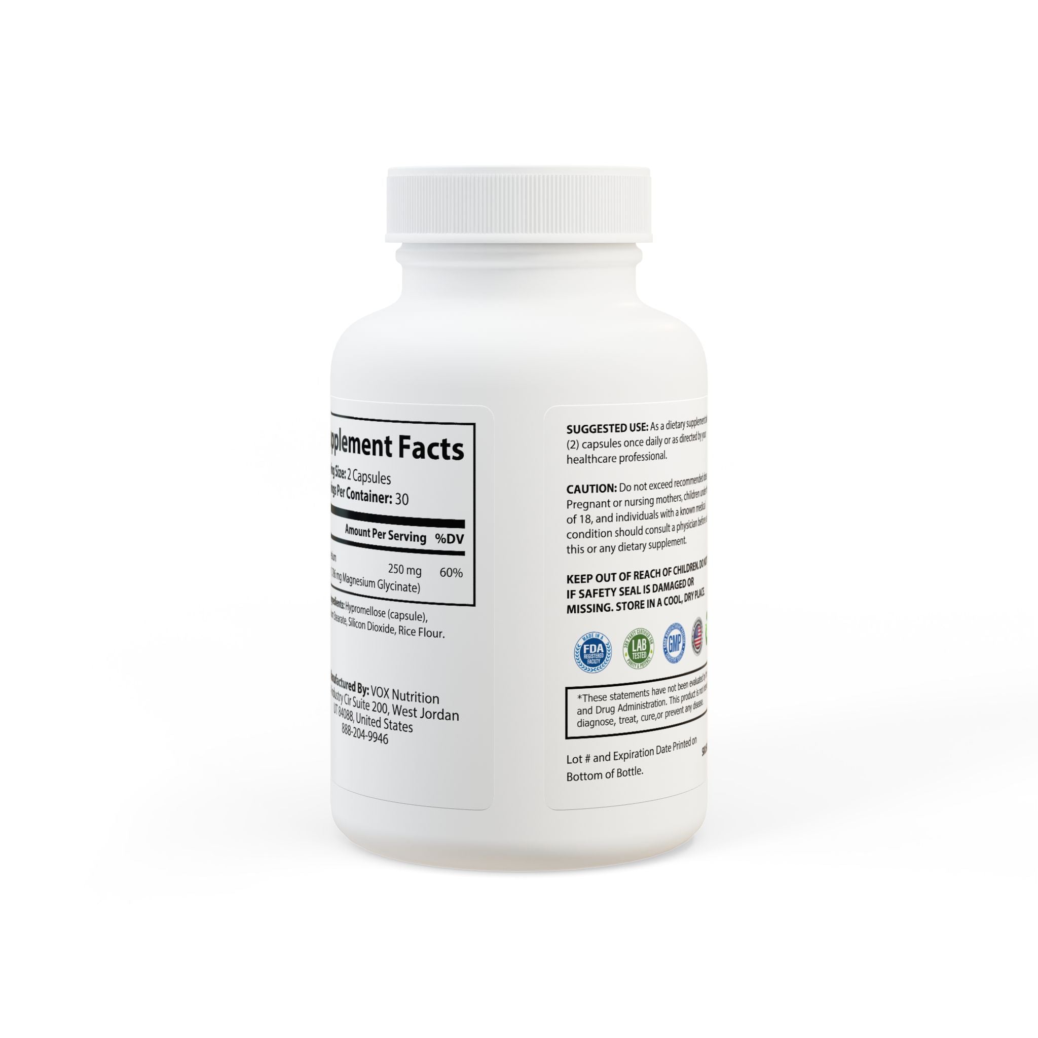 G Skin Magnesium Glycinate Supplement (60 Capsules)