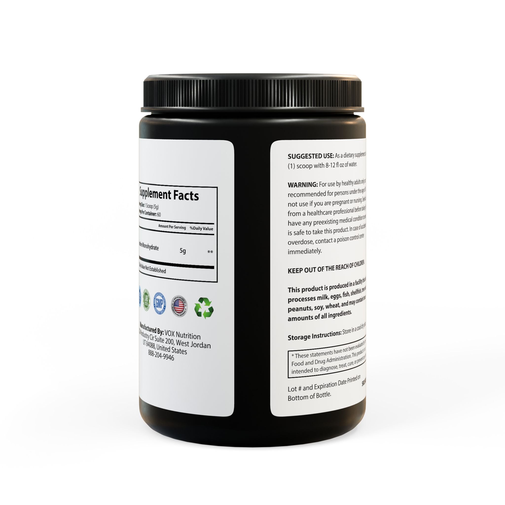 G Skin Creatine Monohydrate Supplement (300g, 10.58oz)