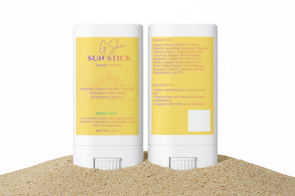 2 Pack Tallow Zinc Sun Stick