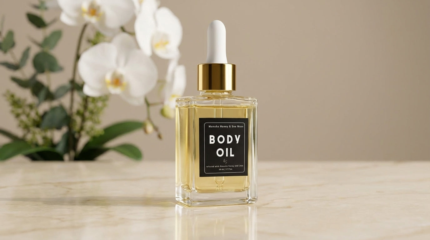 Manuka Honey, Lime, Sea Moss Post-Shave Oil