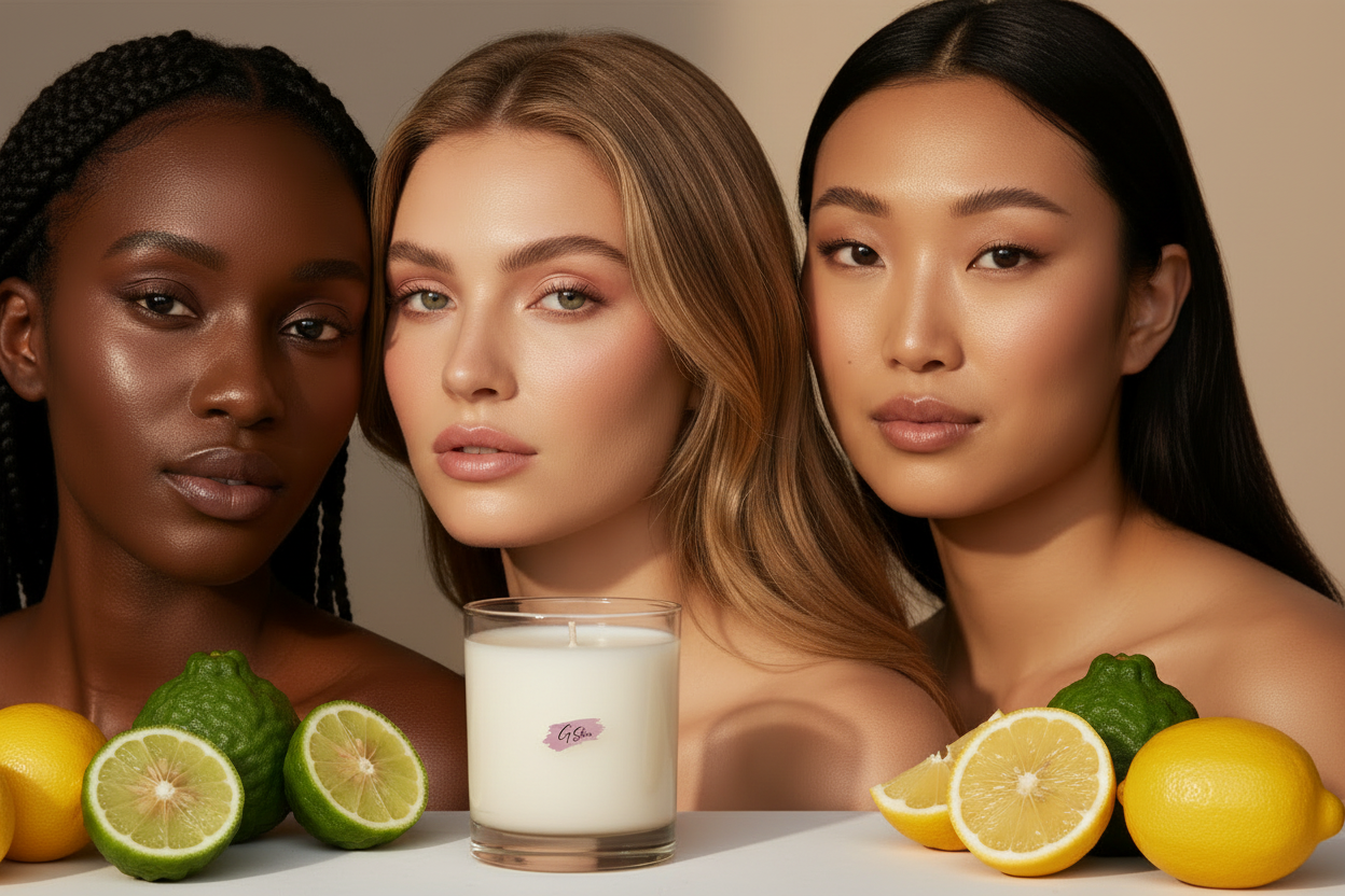 G Skin Scented Candle - Bergamot + Lemon