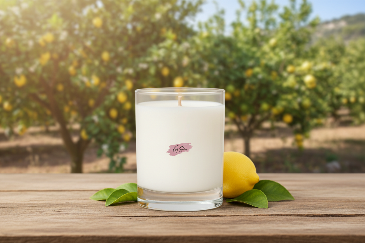 G Skin Scented Candle - Bergamot + Lemon