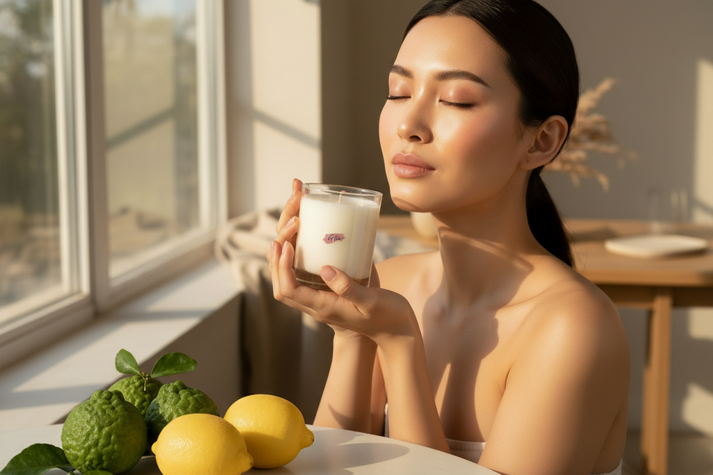 G Skin Scented Candle - Bergamot + Lemon