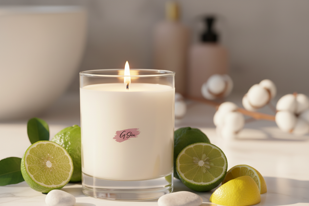 G Skin Scented Candle - Bergamot + Lemon